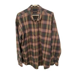 Vintage Specialty Collection Button Up Shirt Mens XL Plaid Long Sleeve Cotton